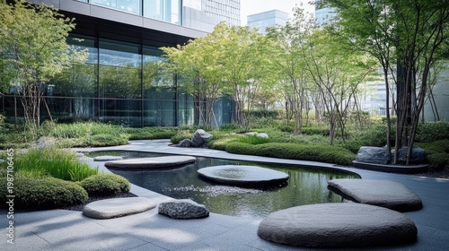 Zen Garden Serenity: Modern Architectural Landscaping