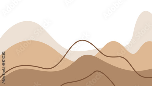 Aesthetic Vanilla and Cream Abstract Background. Professional vector illustration with fluid organic shapes for minimalist landing pages, corporate stationery, and modern lifestyle banners.

