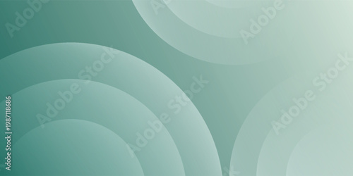 Abstract Teal Circular Gradient Background With Concentric Rings and Minimal Modern Design eps10