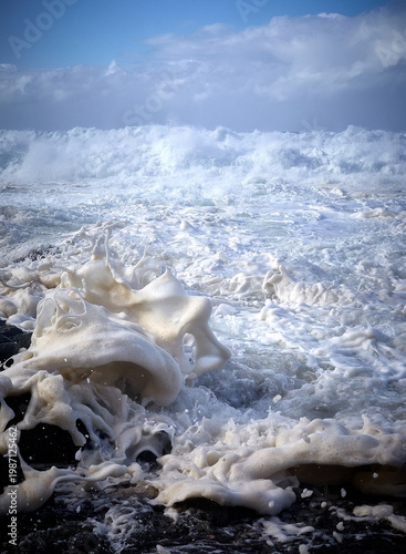 Konstfotografi Churning Atlantic Sea Foam