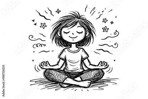 Imperfect simple stylemessy simple doodle uneven lines icon generation vector organic person image messy