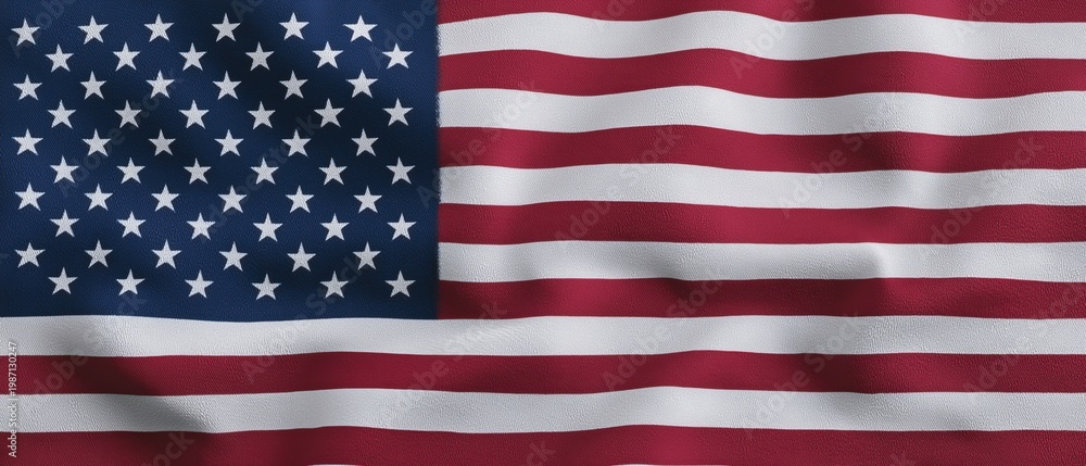 Fototapeta premium Patriotic Symbolic American Flag Graphic. 