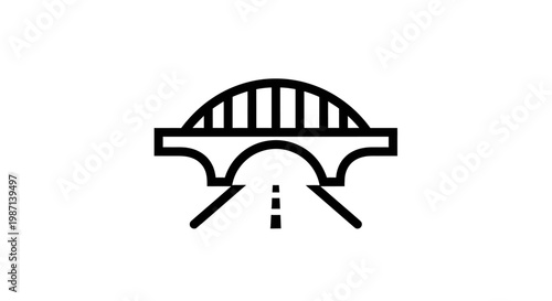 Icon of a road bridge.
