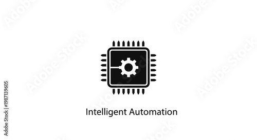 Intelligent automation technology concept icon.