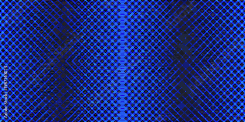 Abstract blue pattern resembling snake skin with a central vertical line