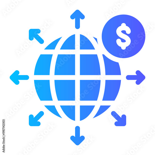 money gradient icon