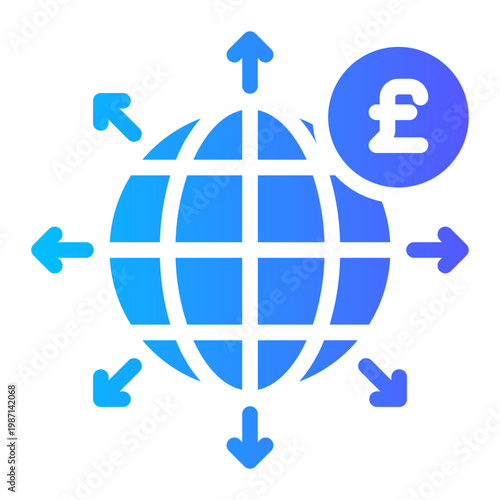 pound gradient icon