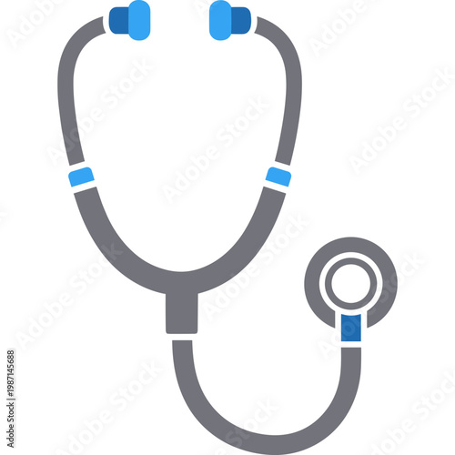 A medical professional uses a stethoscope to check a patient's heart rate in a clinic.