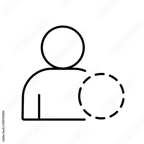 A vector icon representing a pending review state in workflow systems, created in line style with editable stroke