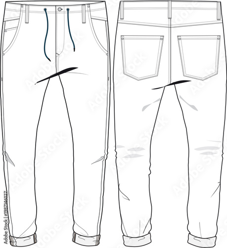 Man Jogger Denim Jean Collection