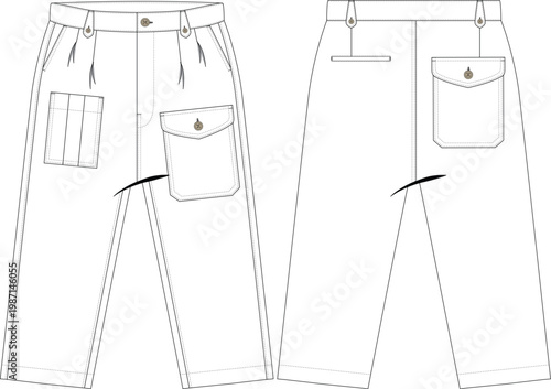 Men Man Chino Pant Denim Jean Trouser