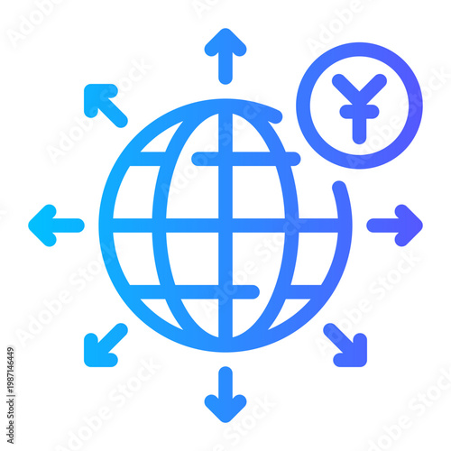yuan gradient icon