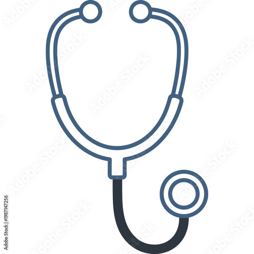 A stethoscope is placed on a surface for a medical examination.