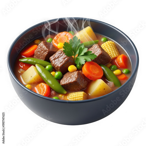 Heart-shaped asian noodle soup bowl with colorful vegetables and herbs heart shape ramen