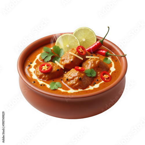 Warm terracotta bowl of tomato basil soup with fresh herbs and croutons tomato soup basil leaves