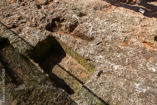Aerial View of Ancient Rock...