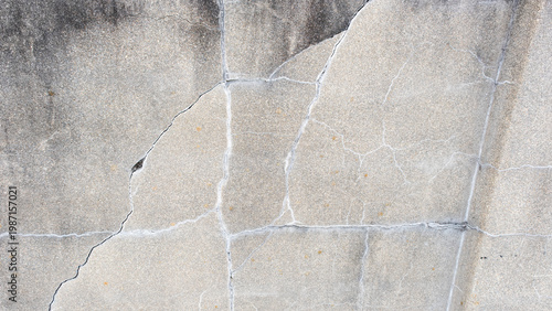 Canvastavla Gray old stone wall with cracks, stone background