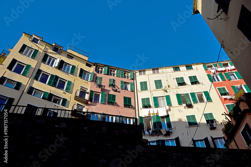 Campo Pisano, a charming little square hidden in the historic center of Genoa, in the Molo district.