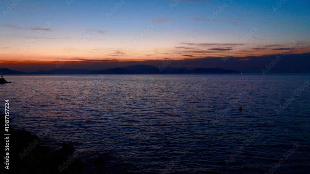 Obraz premium sunset over the sea