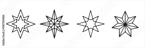 Generative AI logo icon magic sparkle stars symbol , Artificial intelligence sign. Vector ai generated icon blue logo