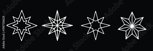 Generative AI logo icon magic sparkle stars symbol , Artificial intelligence sign. Vector ai generated icon blue logo