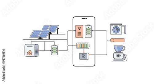Smartphone with solar panel technology.