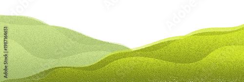 Green agricultural field pattern, abstract farm landscape, vineyard and plantation background.