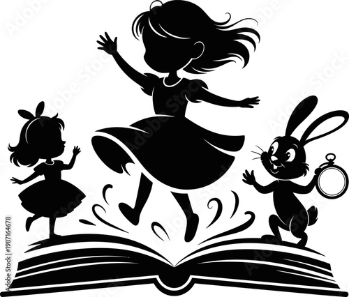 Alice in wonderland , we're all mad here , alice, cut files for cricut silhouette, clipart