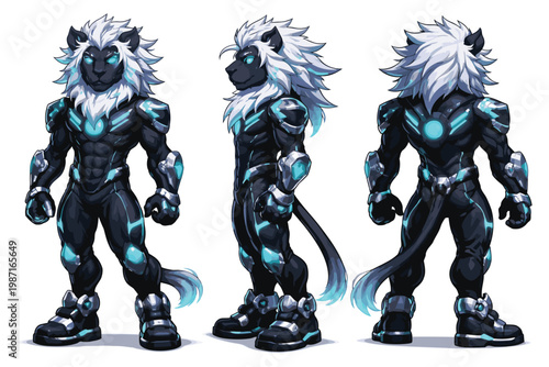 collection of animal cyborg cartoons