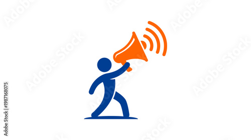 Announcing a Message with Megaphone Icon