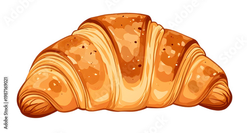 croissant pastry, french croissant, bakery bread, flaky pastry, butter croissant, breakfast food, baked goods, fresh croissant, golden pastry, cafe breakfast, snack bread, european pastry, food illust