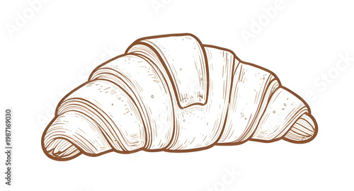 croissant, pastry, bread, french, bakery, baked, food, breakfast, flaky, butter, golden, fresh, snack, meal, tasty, isolated, clean