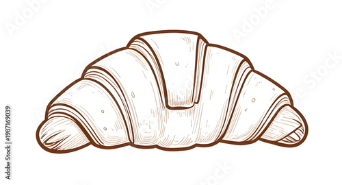 croissant, pastry, bread, french, bakery, baked, food, breakfast, flaky, butter, golden, fresh, snack, meal, tasty, isolated, clean