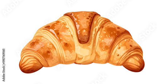 croissant pastry, french croissant, bakery bread, flaky pastry, butter croissant, breakfast food, baked goods, fresh croissant, golden pastry, cafe breakfast, snack bread, european pastry, food illust