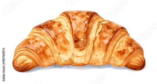 croissant, pastry, bread, french, bakery, baked, food, breakfast, flaky, butter, golden, fresh, snack, meal, tasty, isolated, white