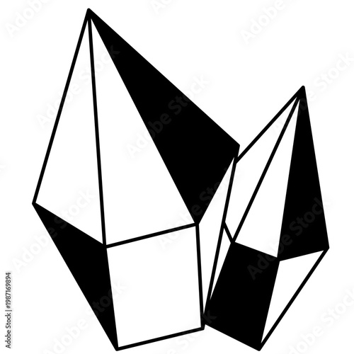 Diamond Gemstone Icon - Brilliant Cut Luxury Jewel Vector