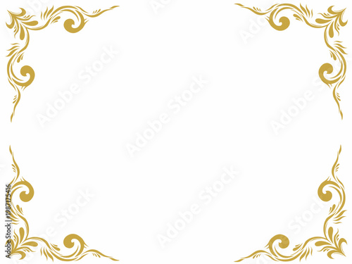 frame with gold ornament