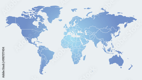 World map Art design printable 