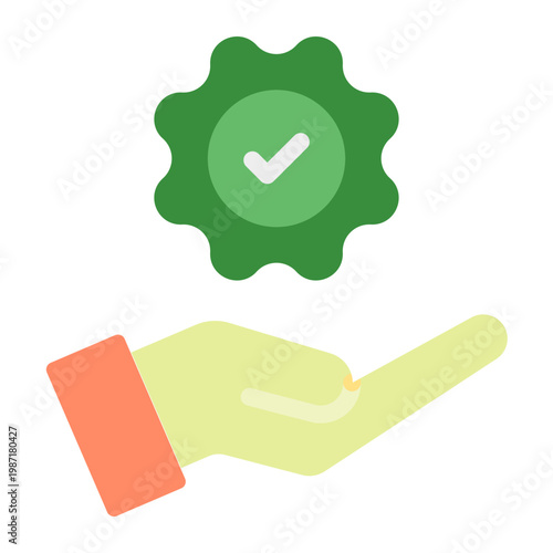 Responsability Vector Flat Icon Design