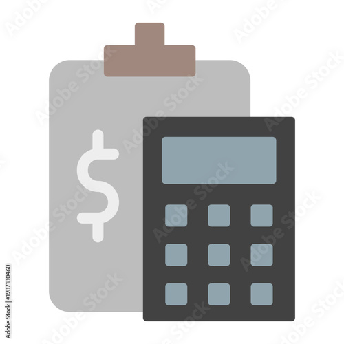 Accounting Vector Flat Icon Design