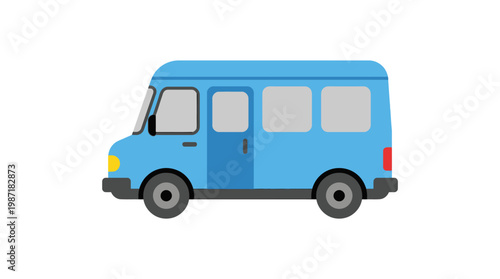 Blue Van Vehicle Transport.