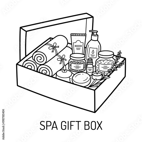 Luxurious Spa Gift Box with Relaxation Essentials for Ultimate Pampering.