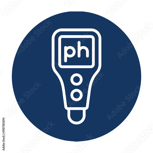 pH meter device icon