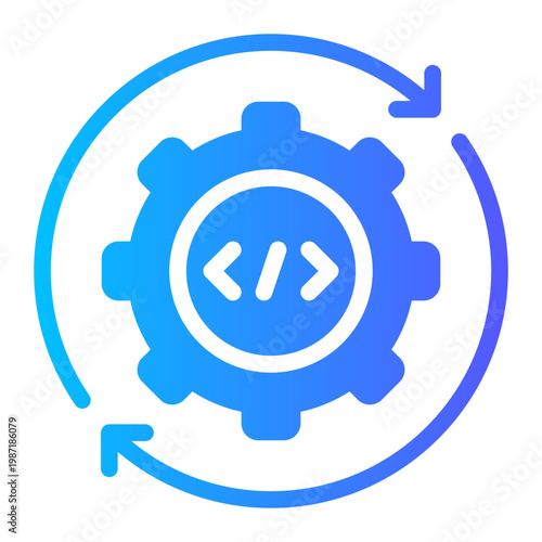 continuous gradient icon