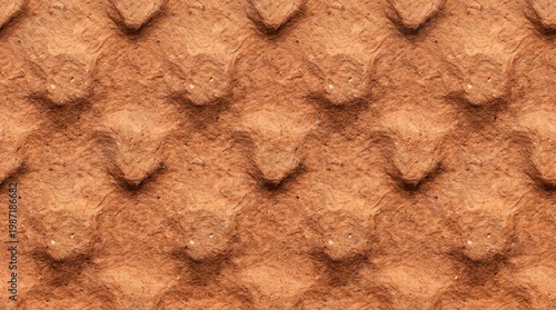 Texture's Intrigue: A close-up view reveals the intricate detail of the textured, patterned surface, rich in earthy tones and inviting tactile exploration.