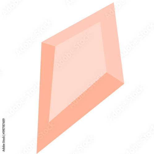 Diamond Gemstone Icon - Brilliant Cut Luxury Jewel Vector