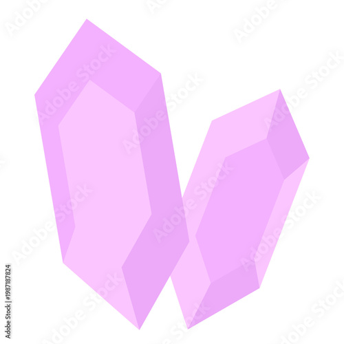 Diamond Gemstone Icon - Brilliant Cut Luxury Jewel Vector