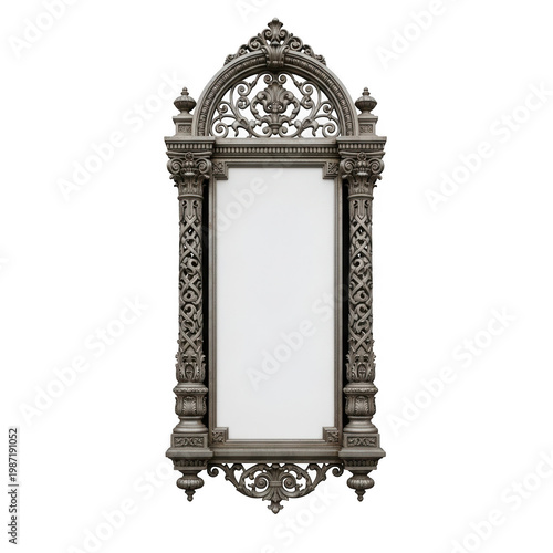 Antique brass wall-mounted candle holder with intricate design