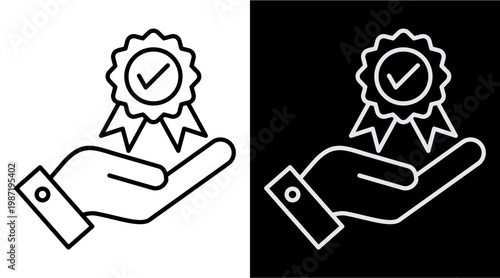 Brand White Icon Set Design