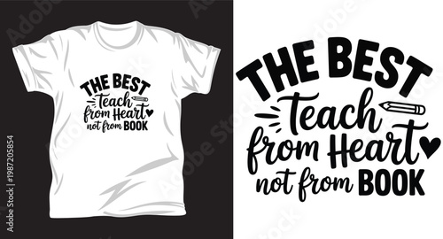 Teacher graphic vector t shirt design print